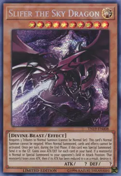 Yugioh! MP Slifer the Sky Dragon (alternate art) - TN19-EN008 - Prismatic Secret - Image 1