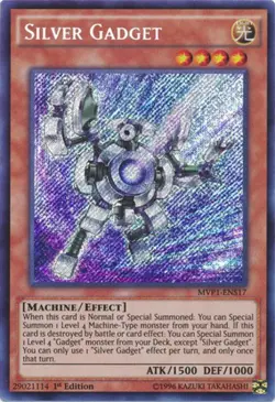 Yugioh! MP Silver Gadget - MVP1-ENS17 - Secret Rare - 1st Edition Moderately Pla - Image 1
