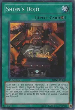 Yugioh! MP Shien's Dojo - SDWA-EN032 - Common - 1st Edition Moderately Played, E - Image 1