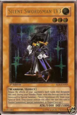 Yugioh! MP Silent Swordsman LV3 - RDS-EN009 - Ultimate Rare - 1st Edition Modera - Image 1