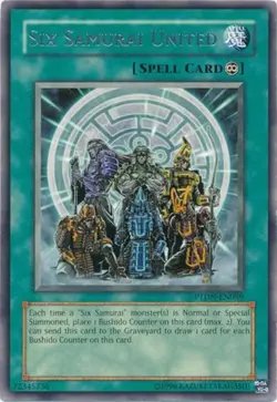 Yugioh! MP Six Samurai United - PTDN-EN059 - Rare - Unlimited Edition Moderately - Image 1