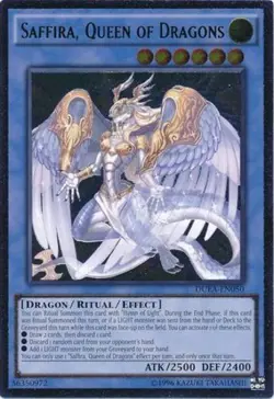Yugioh! MP Saffira, Queen of Dragons - DUEA-EN050 - Ultimate Rare - Unlimited Ed - Image 1