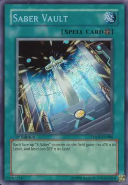 Yugioh! MP Saber Vault - TSHD-EN086 - Secret Rare - 1st Edition Moderately Playe - Image 1