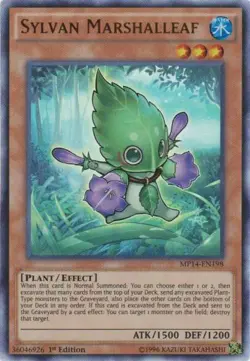 Yugioh! MP Sylvan Marshalleaf - MP14-EN198 - Ultra Rare - 1st Edition Moderately - Image 1