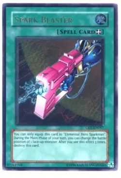 Yugioh! MP Spark Blaster - CRV-EN047 - Ultimate Rare - 1st Edition Moderately Pl - Image 1