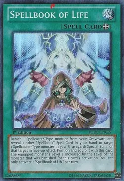 Yugioh! MP Spellbook of Life - REDU-EN059 - Super Rare - 1st Edition Moderately - Image 1