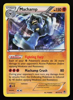 Machamp 46/111 Holo Rare XY Furious Fists Pokemon Card - Image 1