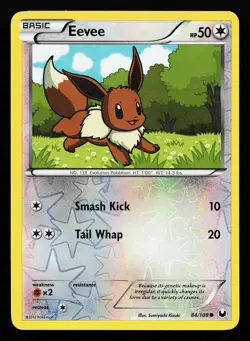 Eevee 84/108 Reverse Holo Dark Explorers Pokemon Card - Image 1