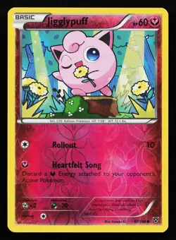 Jigglypuff 87/146 Reverse Holo XY Base Set Pokemon Card - Image 1