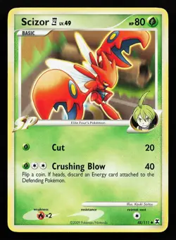 Scizor E4 48/111 Uncommon Rising Rivals Pokemon Card - Image 1