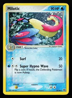 Milotic 8/106 Holo Rare EX Emerald Pokemon Card - Image 1
