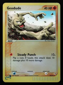 Geodude 56/97 Reverse Holo EX Dragon Pokemon Card - Image 1