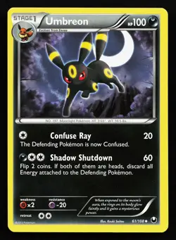 Umbreon 61/108 Uncommon Dark Explorers Pokemon Card - Image 1