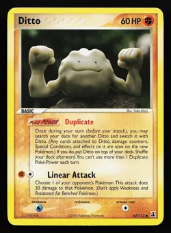 Ditto (Geodude) 62/113 Common Delta Species Pokemon Card - Image 1