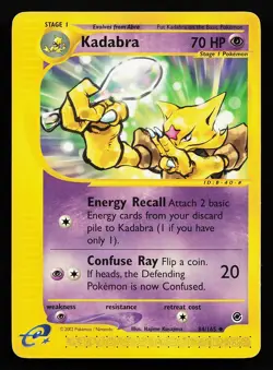 Kadabra 84/165 Uncommon Expedition Pokemon Card - Image 1