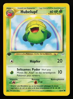 Skiploom 52/64 GERMAN 1st Edition Neo Revelation Pokemon Card - Image 1