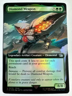 Diamond Weapon Extended Art Foil MTG Magic The Gathering Final Fantasy 0470 - Image 1