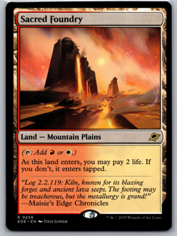 Edge of Eternities Sacred Foundry R 256 MTG - Image 1