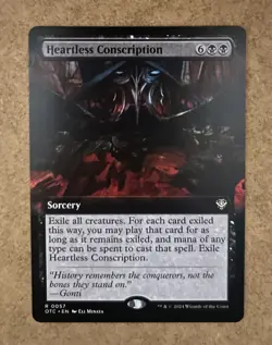 Heartless Conscription (Extended Art) Thunder Junction MTG - NM MTG - Image 1