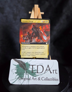 FERVENT CHARGE ~ NM ~ MTG - 0477 PIP Fallout EXTENDED - Image 1
