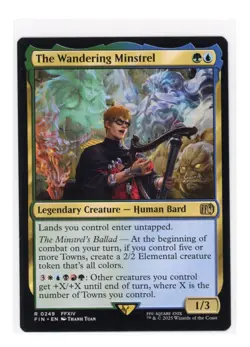 The Wandering Minstrel R 0249 Regular Final Fantasy Magic the Gathering MTG - NM - Image 1