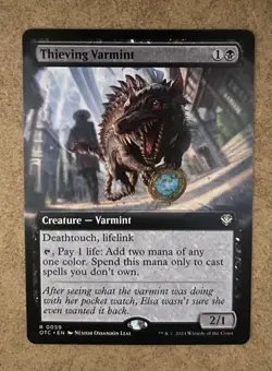 Thieving Varmint Extended Art Outlaws of Thunder Junction - NM MTG - Image 1