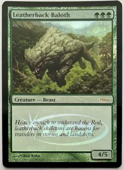 mtg magic leatherback baloth luth FOIL FRENCH vf fr DCI gateway promo 3 availabl - Image 1