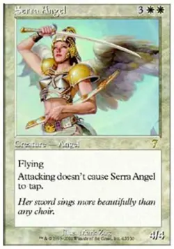 Serra Angel - Medium Play MTG 7th Edition - Image 1