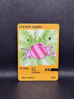 Pokenots Expired Candy 0062, Gym Homies; Dysfunctional Passholder Parody Pokemon - Image 1