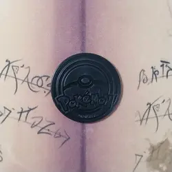 Pokemon TCG Mew Flip Coin Pink Rainbow Holo NM Regular Size - Image 4