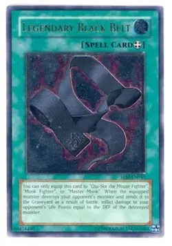 Yugioh! MP Legendary Black Belt - TLM-EN045 - Ultimate Rare - Unlimited Edition - Image 1