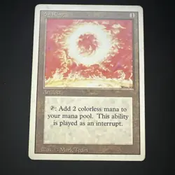 Magic the Gathering Sol Ring Revised Edition Artifact Card - Image 1