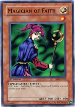 Yugioh! MP Magician of Faith - YSD-EN012 - Common - 1st Edition Moderately Playe - Image 1