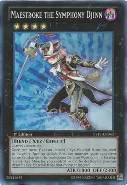Yugioh! MP Maestroke the Symphony Djinn - YS12-EN043 - Super Rare - 1st Edition - Image 1