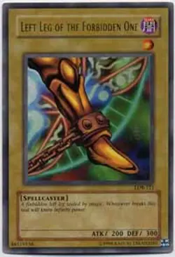 Yugioh! MP Left Leg of the Forbidden One - LOB-121 - Ultra Rare - Unlimited Edit - Image 1