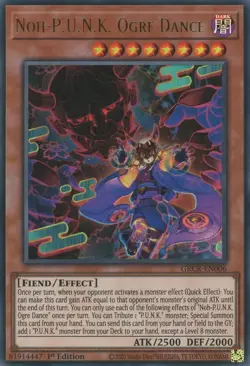 Yugioh! MP Noh-P.U.N.K. Ogre Dance - GRCR-EN006 - Ultra Rare - 1st Edition Moder - Image 1