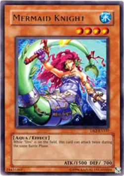 Yugioh! MP Mermaid Knight - DR2-EN137 - Rare - Unlimited Edition Moderately Play - Image 1