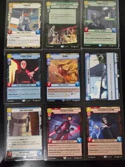 Star Wars Unlimited Spark of Rebellion SOR RARES, 18 Card Lot NM/M - Image 2