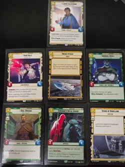 Star Wars Unlimited Spark of Rebellion SOR RARES, 18 Card Lot NM/M - Image 3