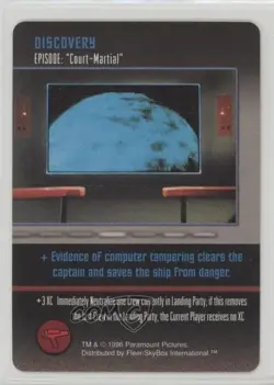1996 Star Trek - The Card Game Discovery Episode: Court-Martial - Image 1