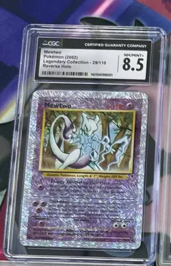 CGC 8.5 Mewtwo 2002 Legendary (Collection) 29/110 Reverse Holo Pokemon Card - Image 1
