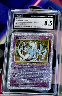 CGC 8.5 Mewtwo 2002 Legendary (Collection) 29/110 Reverse Holo Pokemon Card - Image 2
