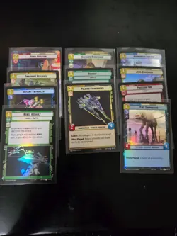 Star Wars Unlimited Spark of Rebellion SOR FOILS & Hyperspace, 11 Card Lot NM/M - Image 1