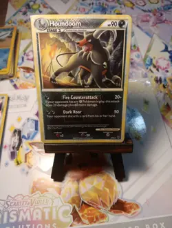 Houndoom 5/90 Undaunted League Exclusive Reverse Holo Rare Pokemon Card - Image 1