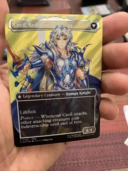 Cecil Dark Knight Borderless Surge Foil Final Fantasy Magic the Gathering Card - Image 3