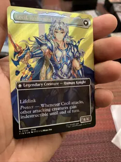 Cecil Dark Knight Borderless Surge Foil Final Fantasy Magic the Gathering Card - Image 4