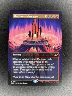 Mutinous Massacre Borderless EOE 0314 NM MTG Magic Regular - Image 1