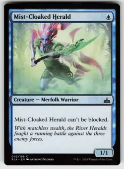 Mist-Cloaked Herald C Rivals of Ixalan 43 MTG - Image 1