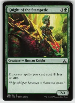Knight of the Stampede C Rivals of Ixalan 138 MTG - Image 1