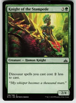 Knight of the Stampede C Rivals of Ixalan 138 MTG - Image 1